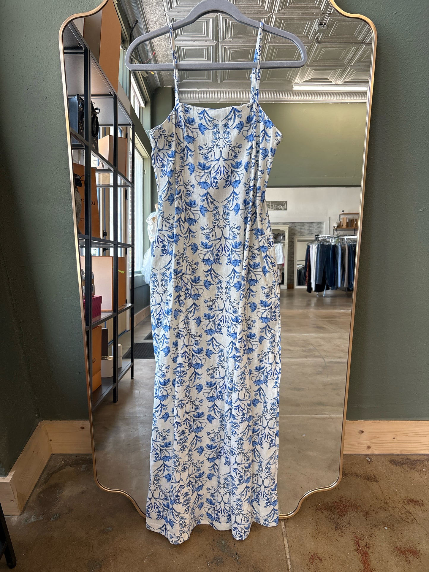 1.State ivory/blue Dress