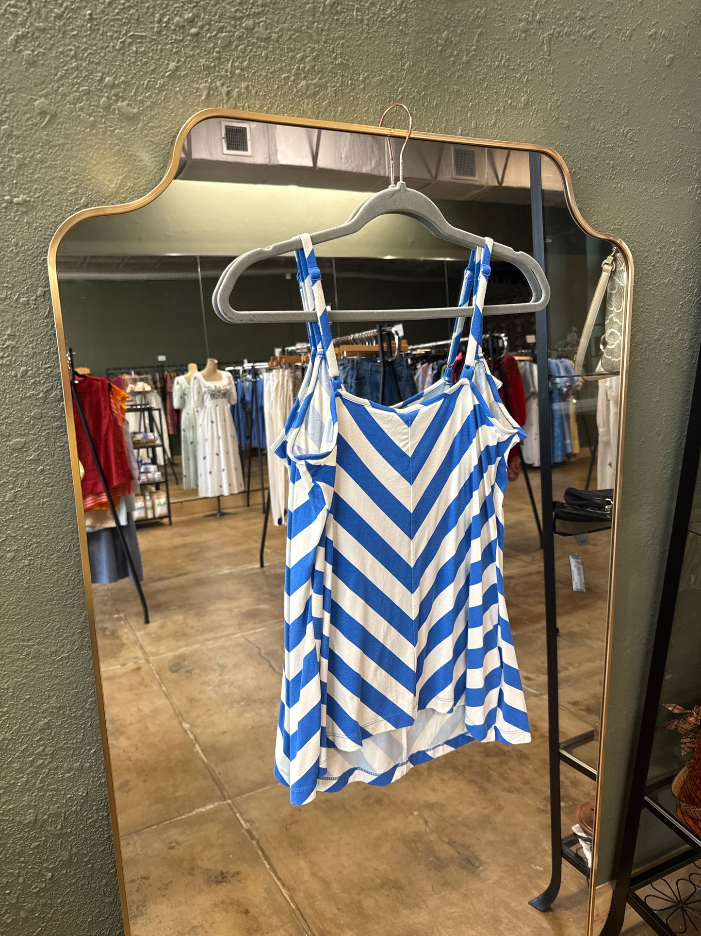 Tommy Bahama Size M Blue/White Top