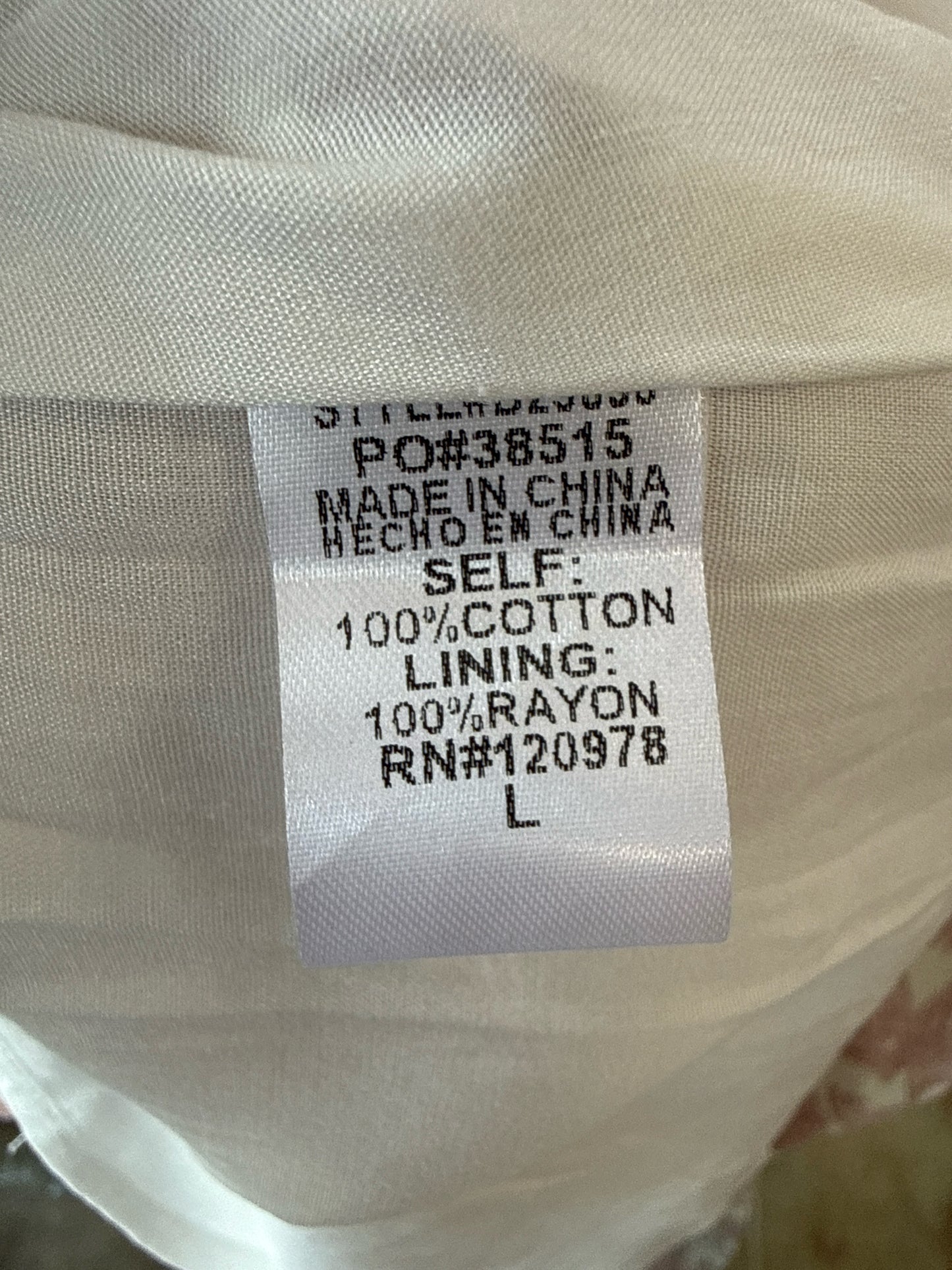 entro Size L Cream/Rose Dress