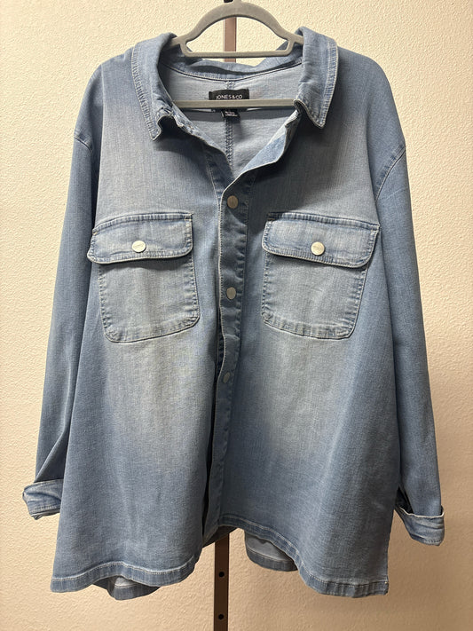 Jones & Co Size 2X Shacket