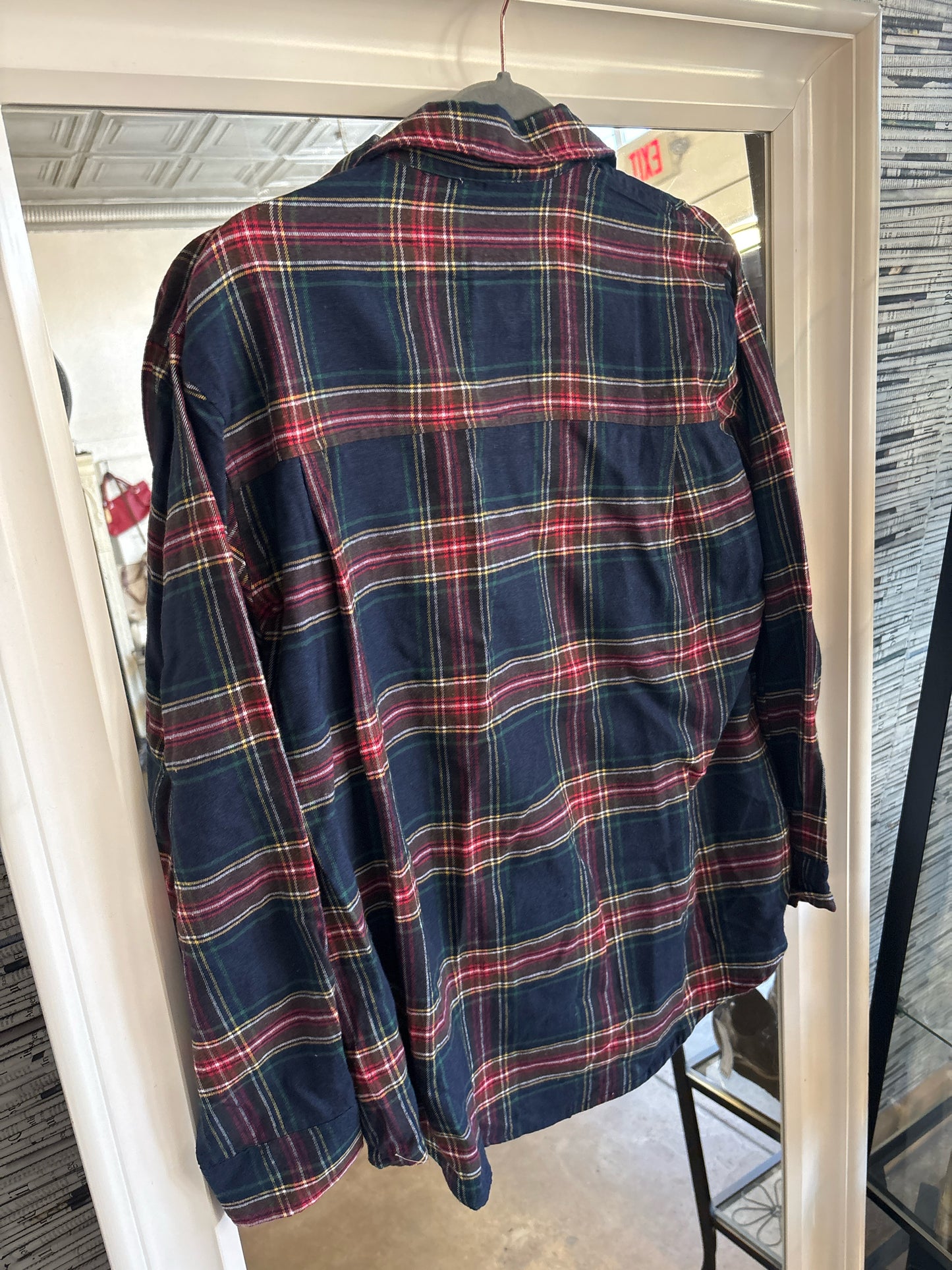 LA MIEL multi Plaid Top