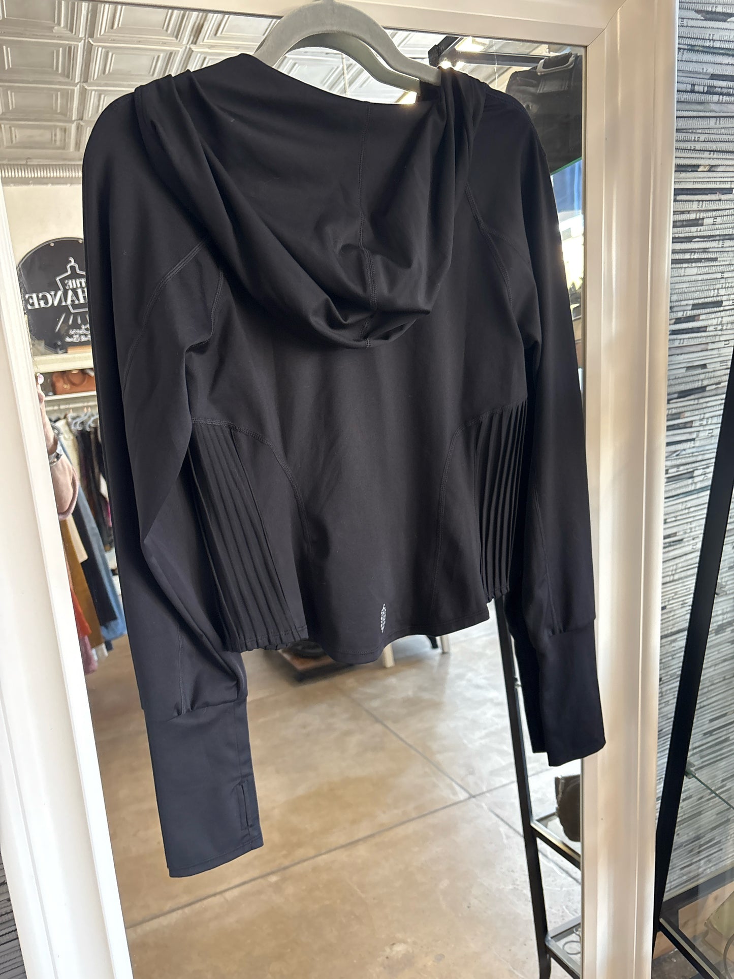 free people Size M Black Hood Jacket