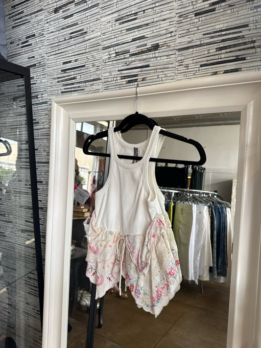 Anthropologie Size XS white/multi Floral Top