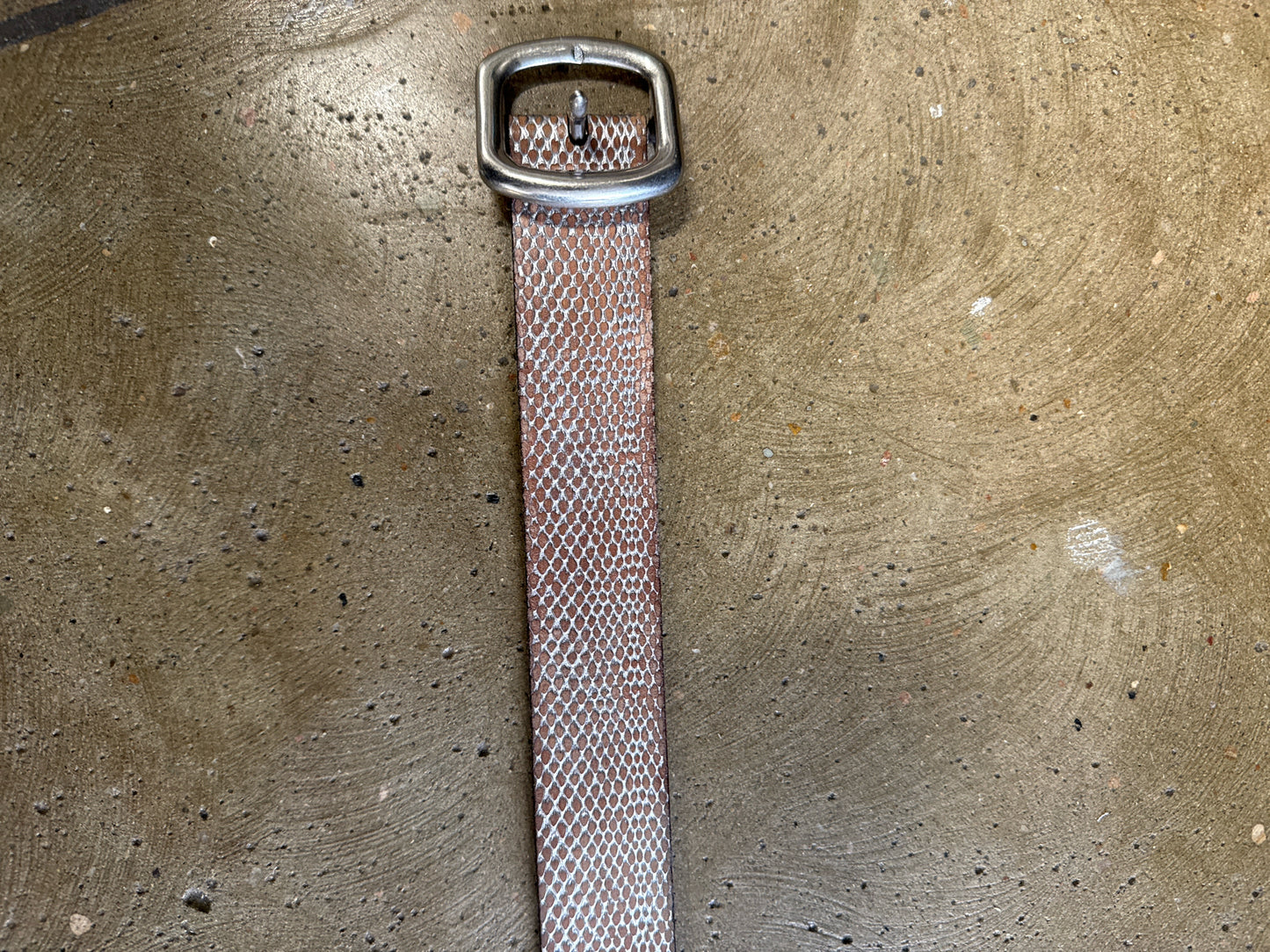 Fossil Brown/Silver Belt