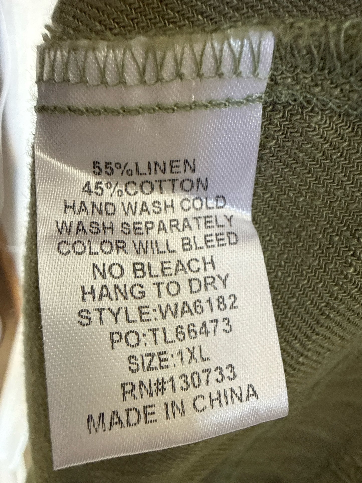 Umgee Size 1XL Green Dress