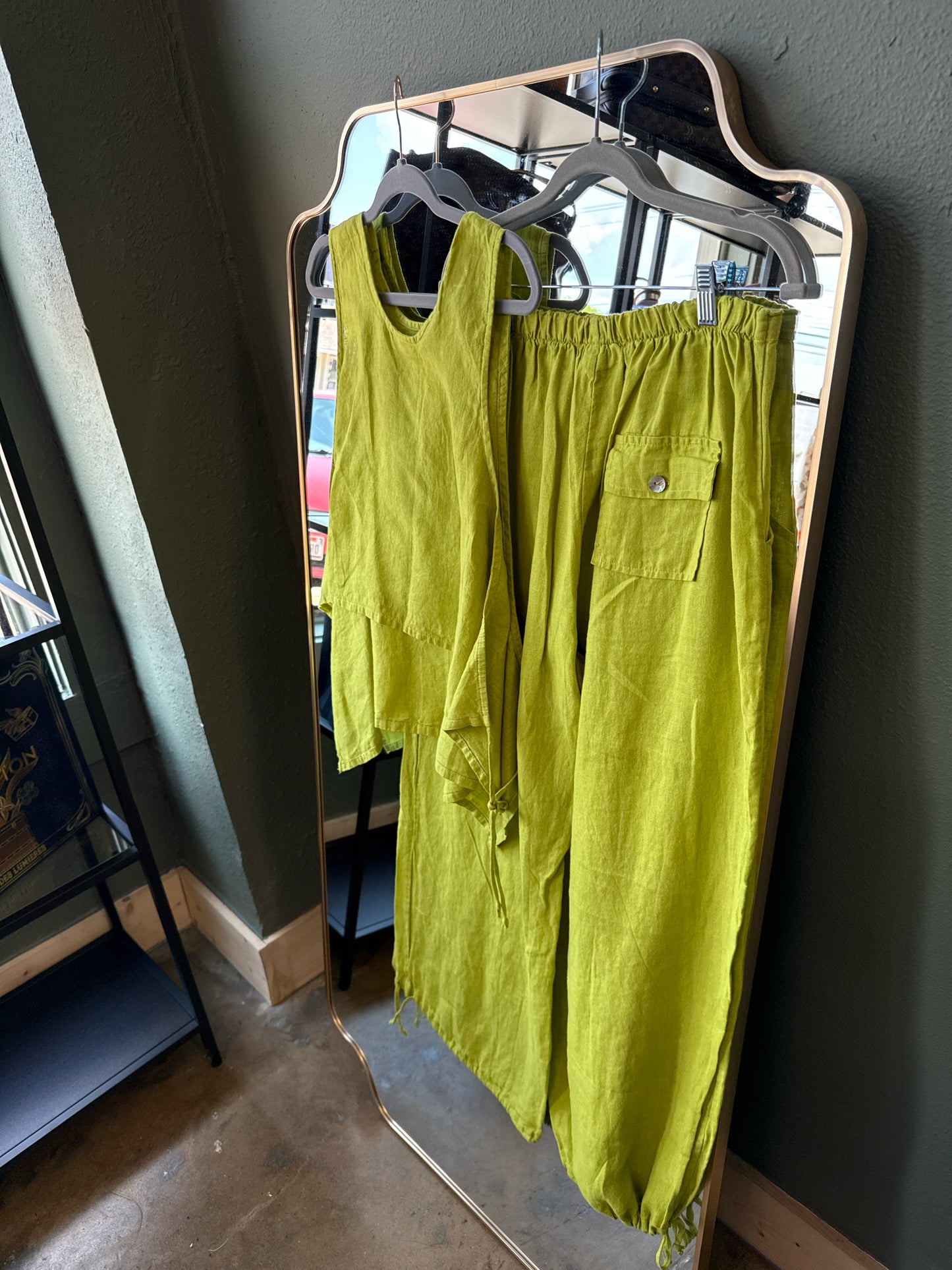 Bryn Walker lime Two PC Set