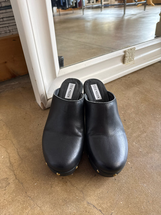 Steve Madden Shoe Size 8 Black Clogs