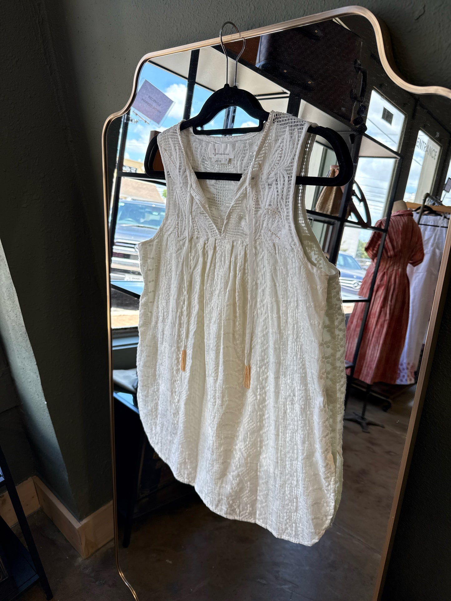 Anthropologie Size S Ivory Dress