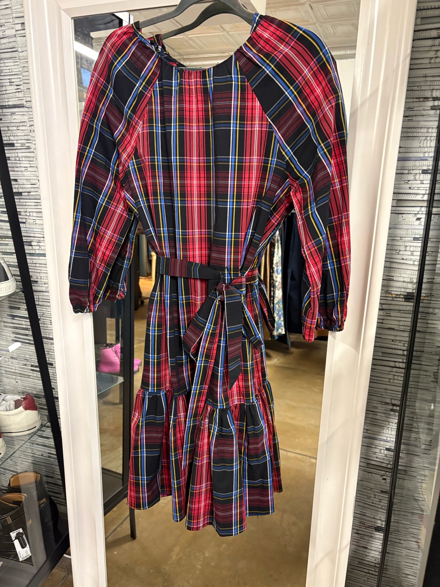 Draper James Size M multi Plaid Dress