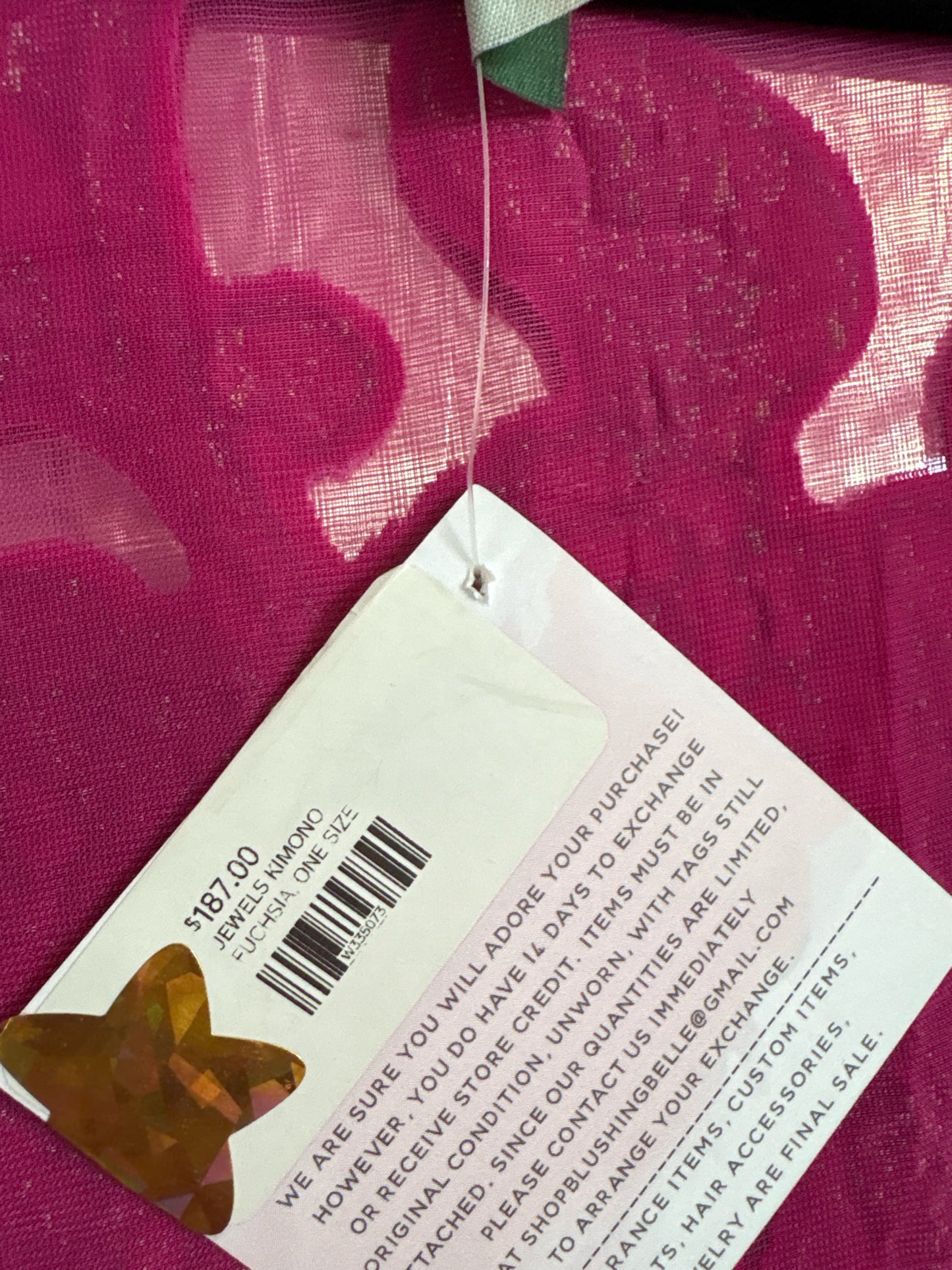 Aratta Size OS pink + multi Kimono/Shawl