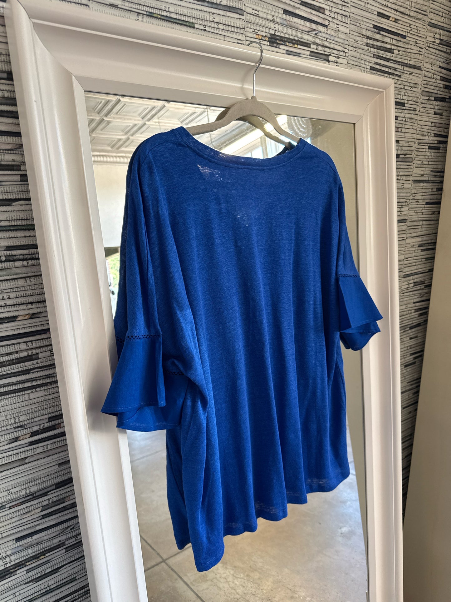 CHICO'S Size XL Blue Top