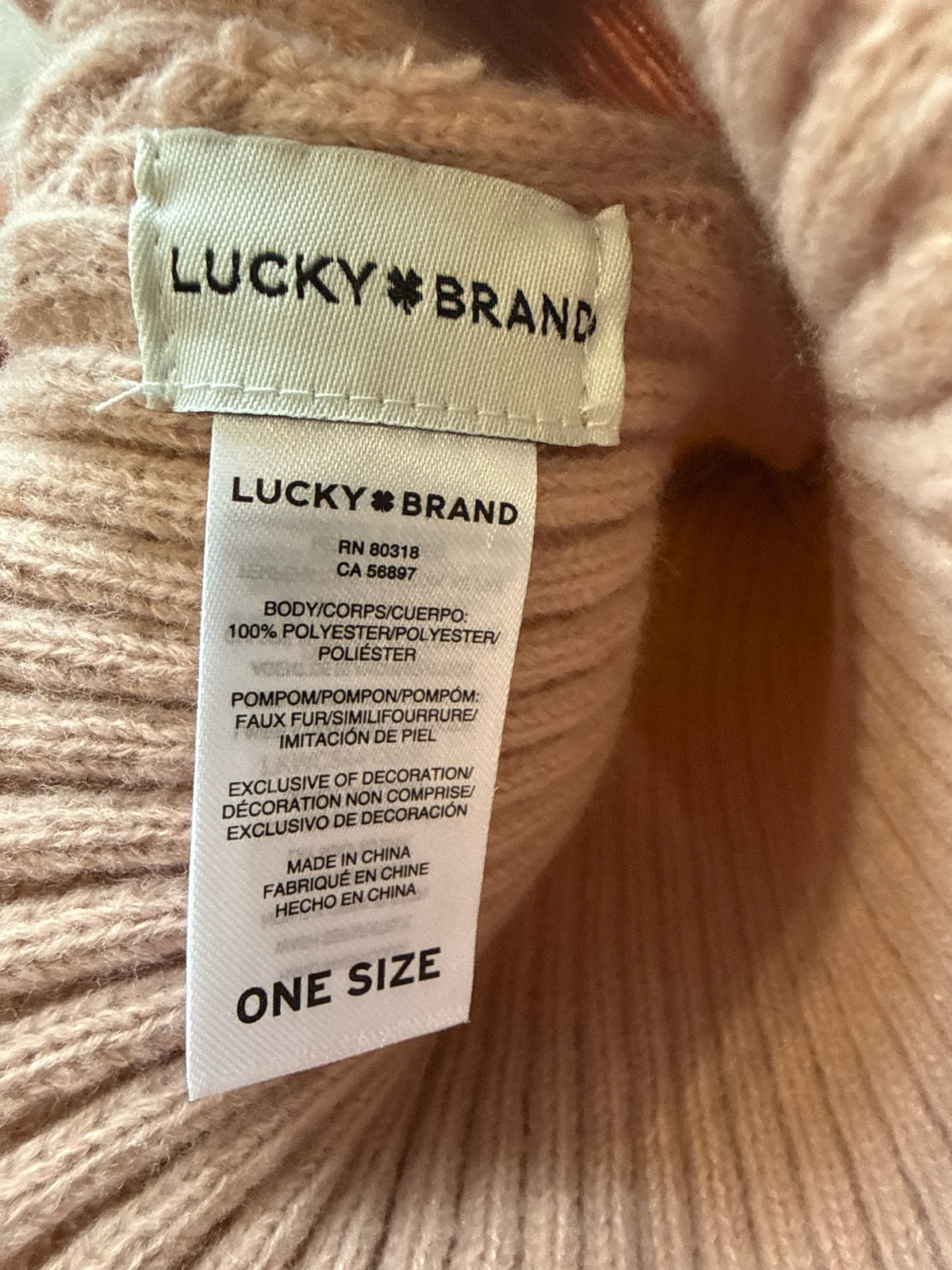 Lucky Brand Pink Hat
