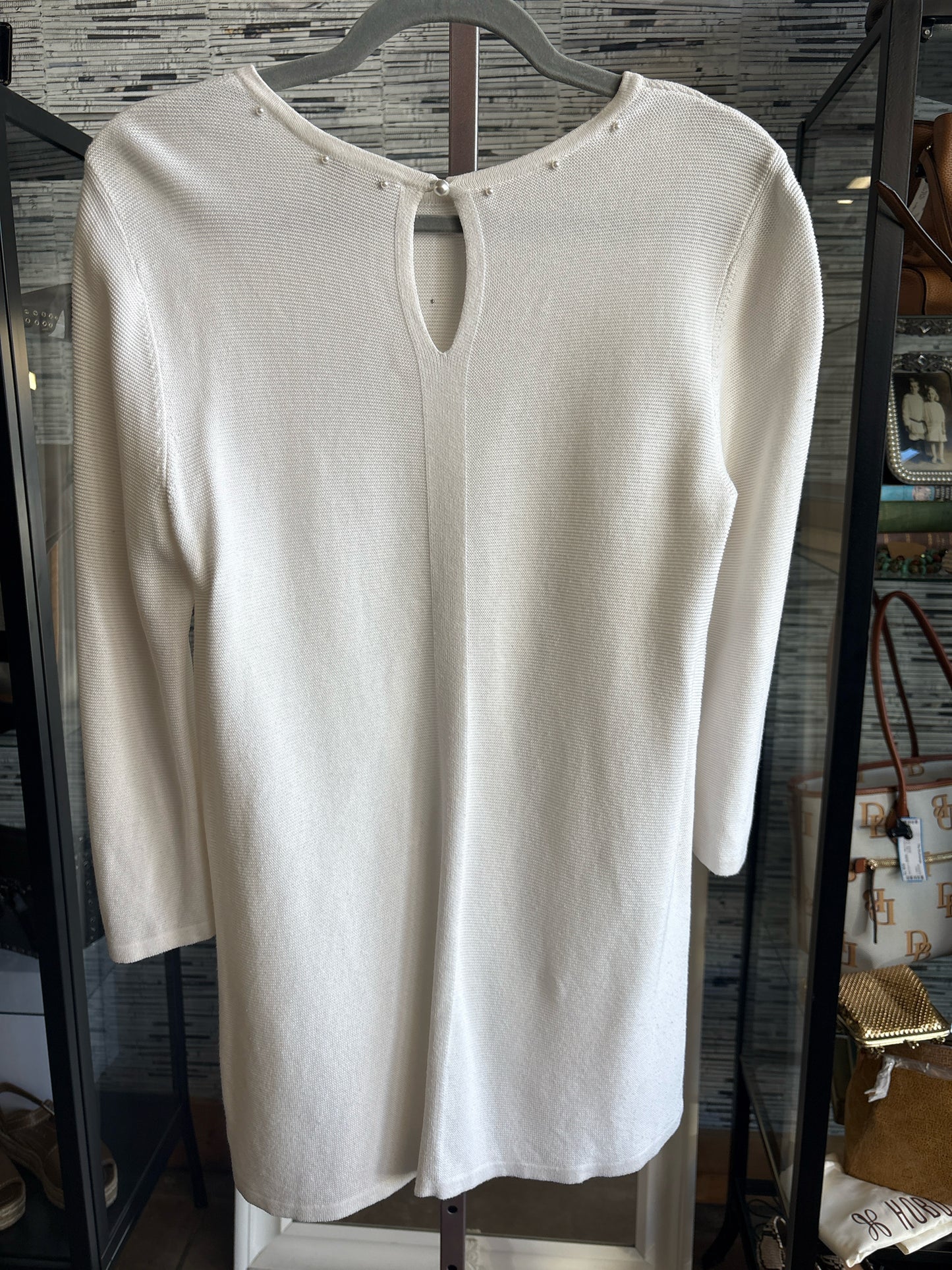 J. JILL Size S off white Pearls Sweater