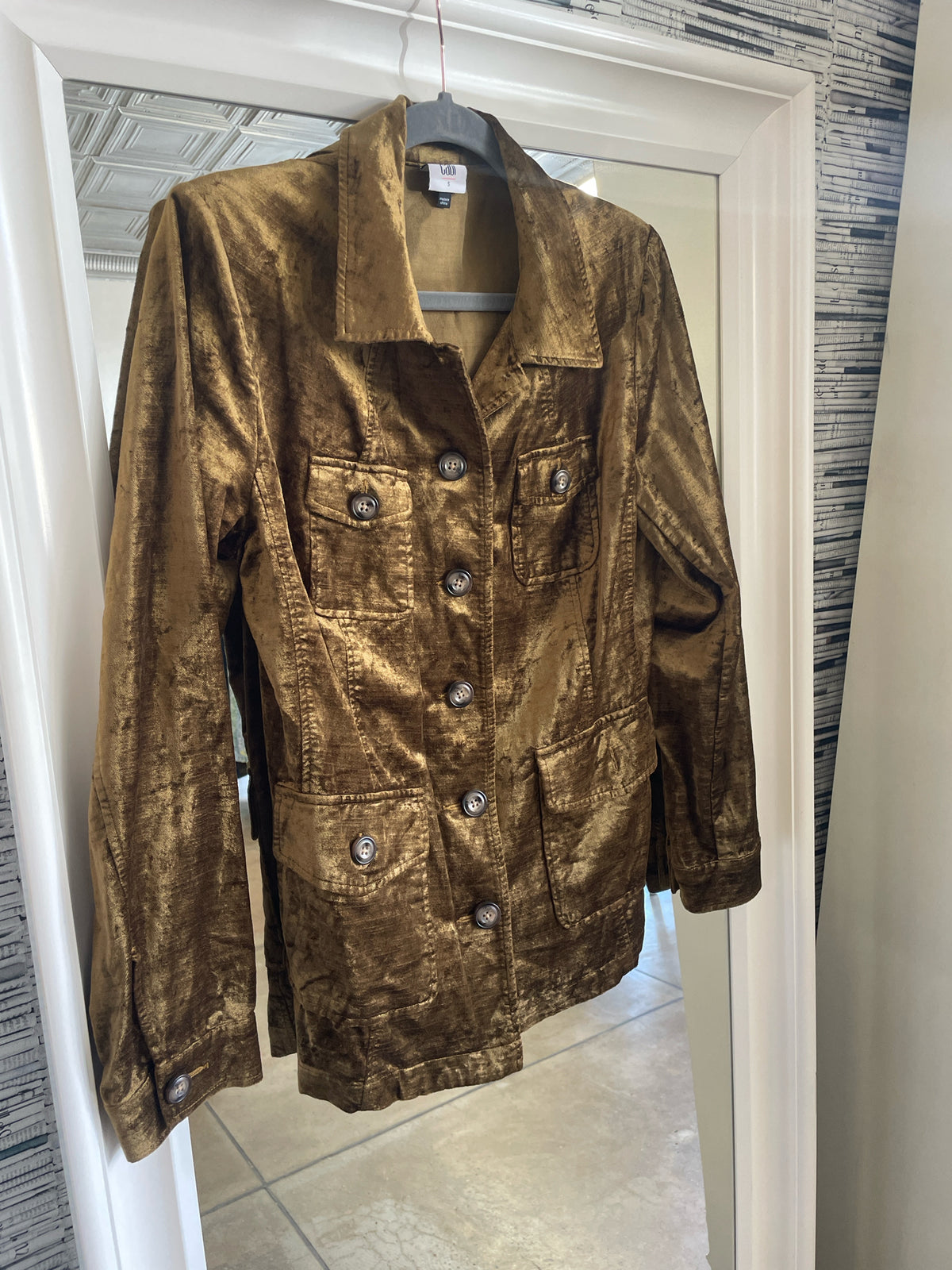 Cabi Size S Gold/Bronze Blazer