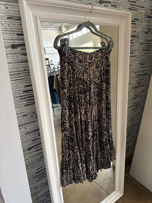 Bluivy Size L Black/Multi Paisley Pants