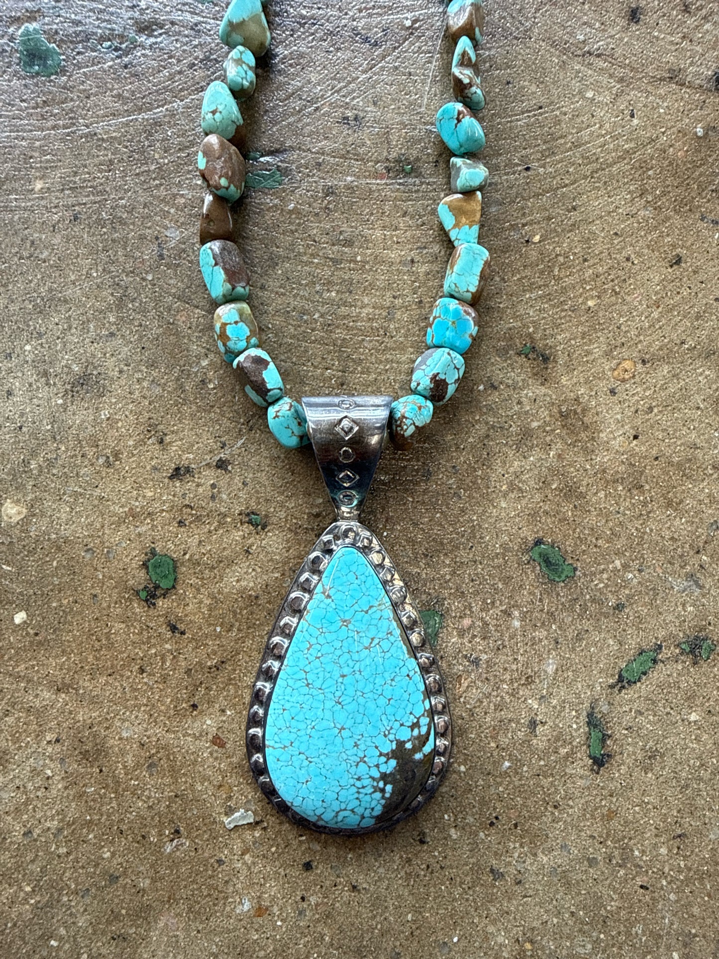 Turquoise/brown Necklace