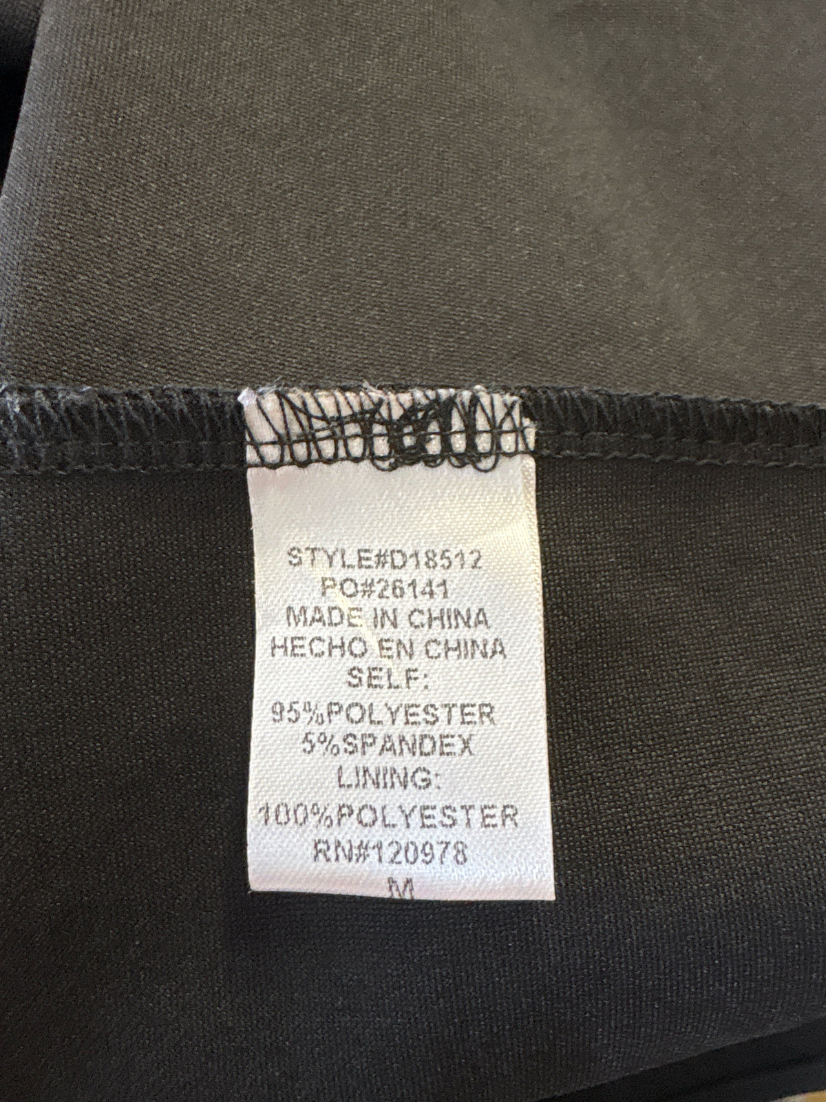 entro Size M Black Dress
