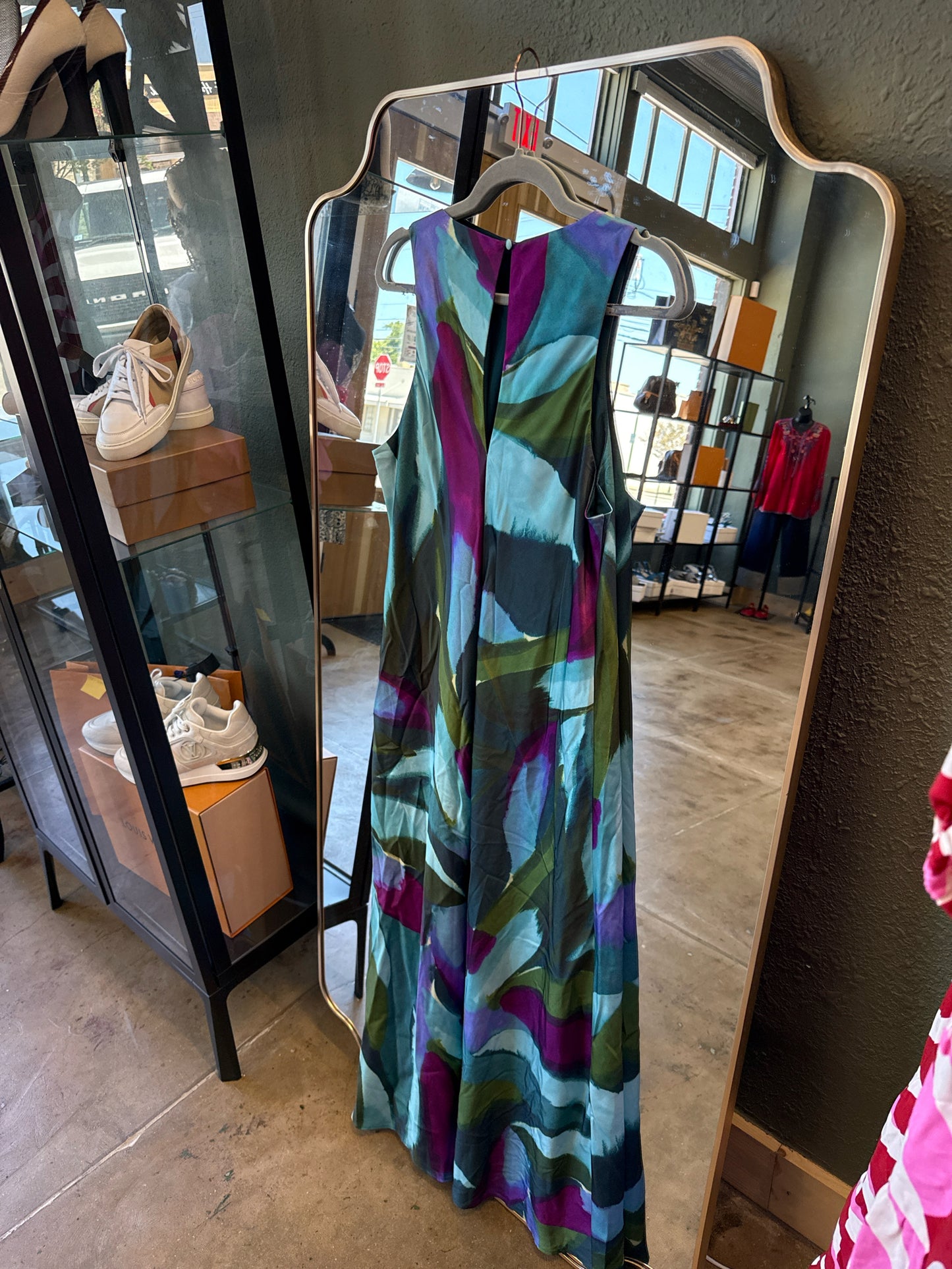 Banana Republic Size L green/blue/purple Dress