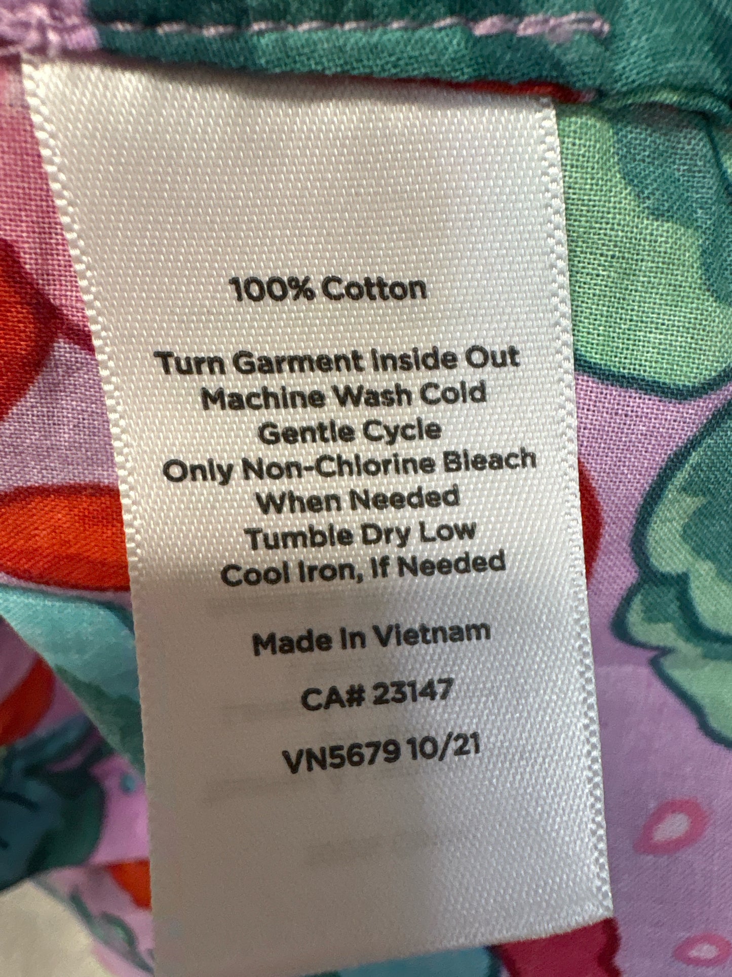 TALBOTS Size P Purple/Multi Large Floral Top