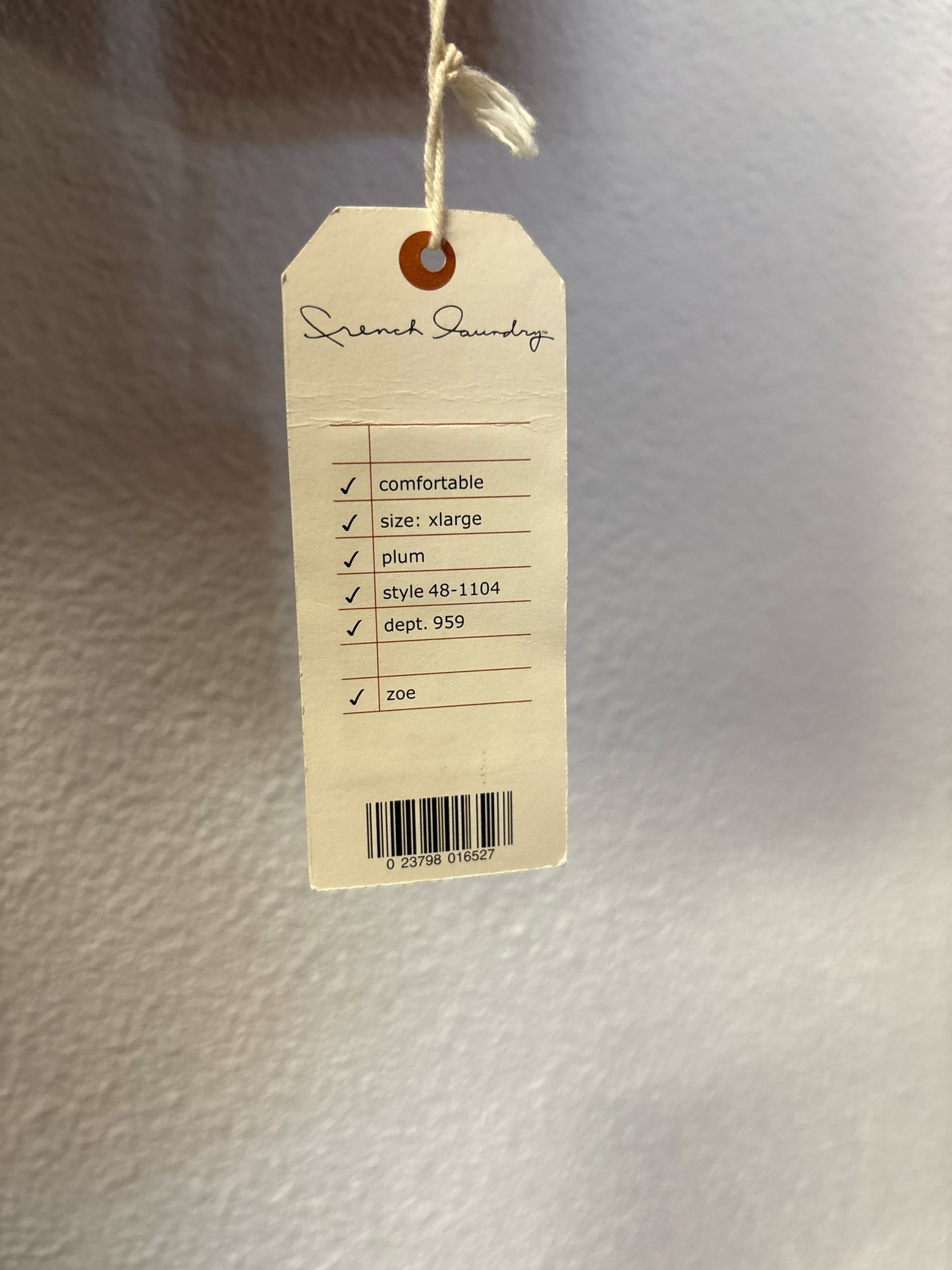 French Laundry Size XL indigo Top