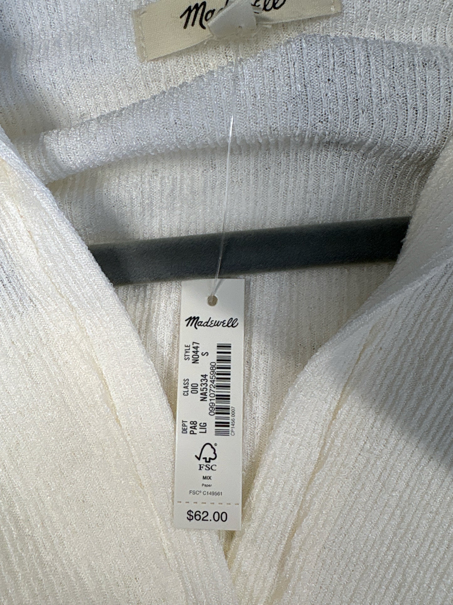 MADEWELL Size S Cream Top