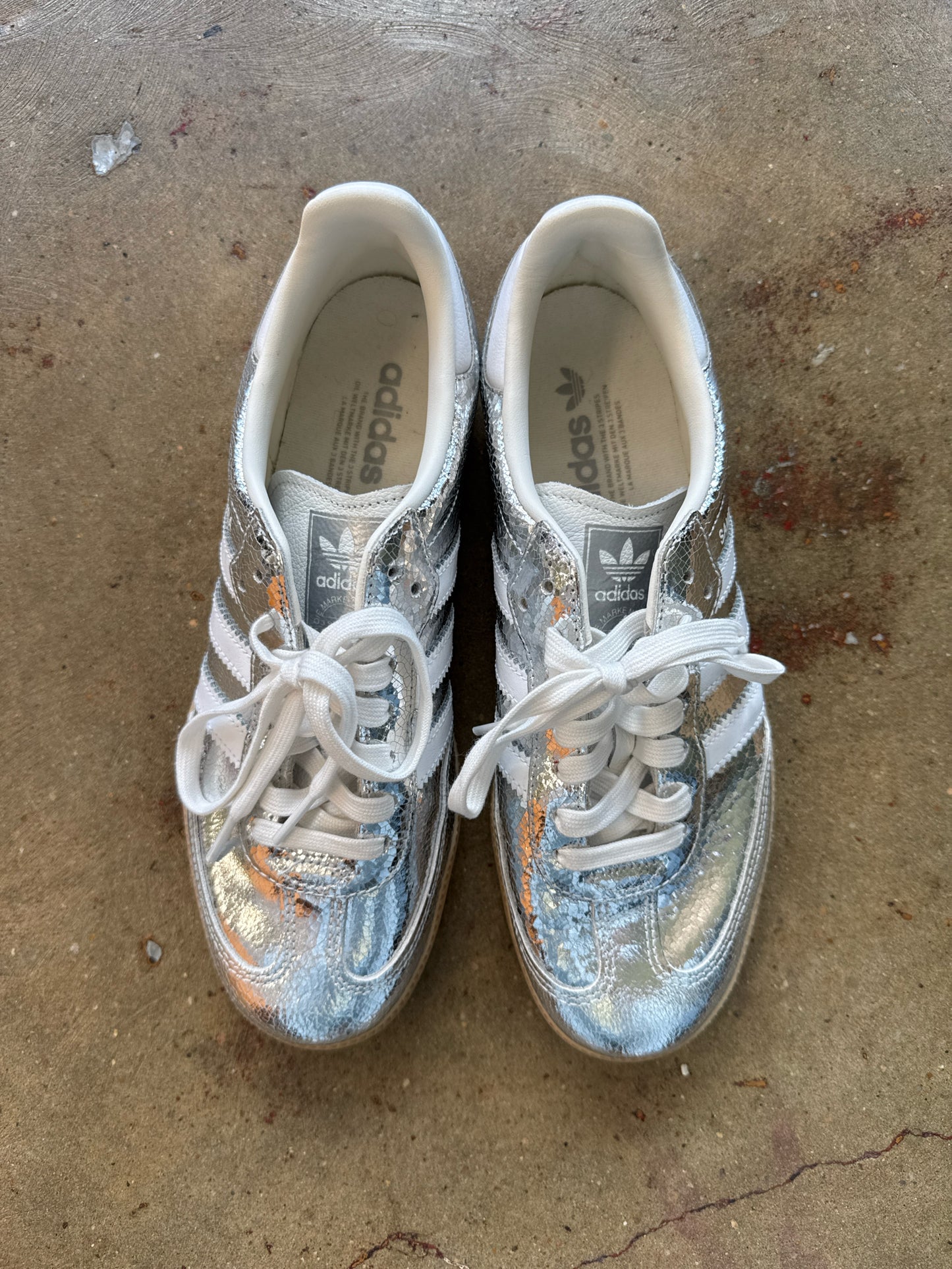 Adidas Shoe Size 9 Silver Sneakers