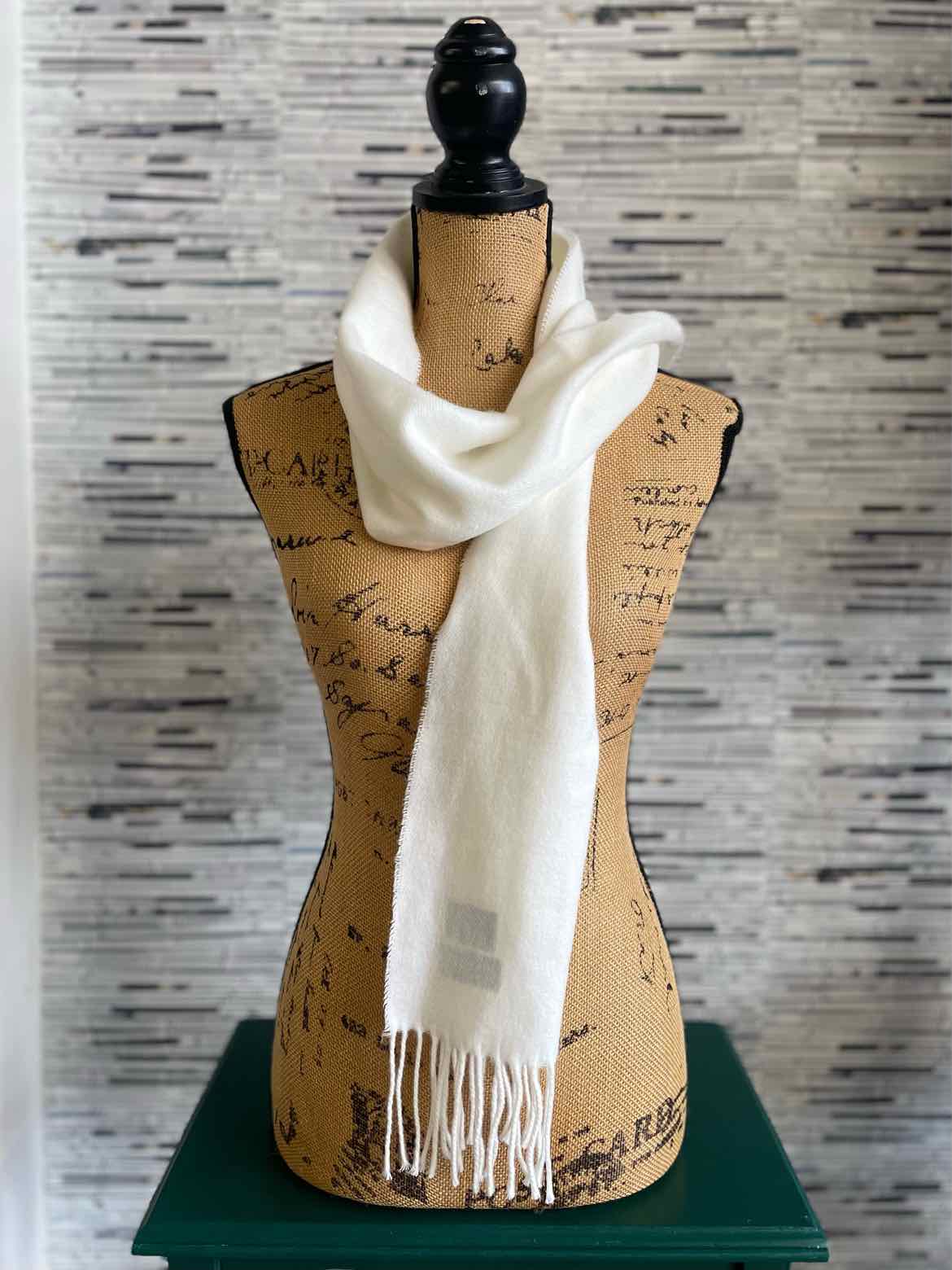 Cejon Cream Fringe Scarf