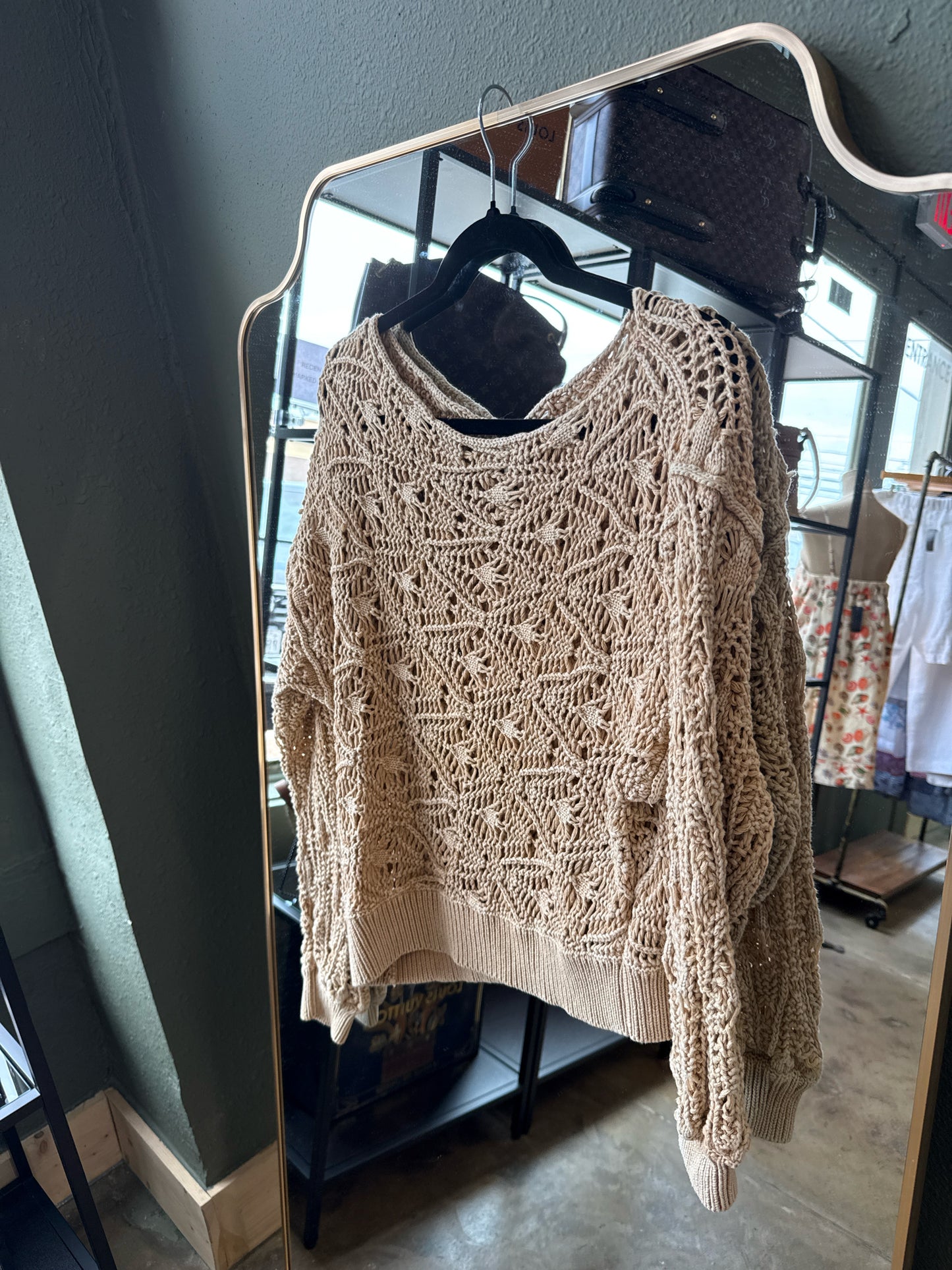 free people Size S Tan Sweater