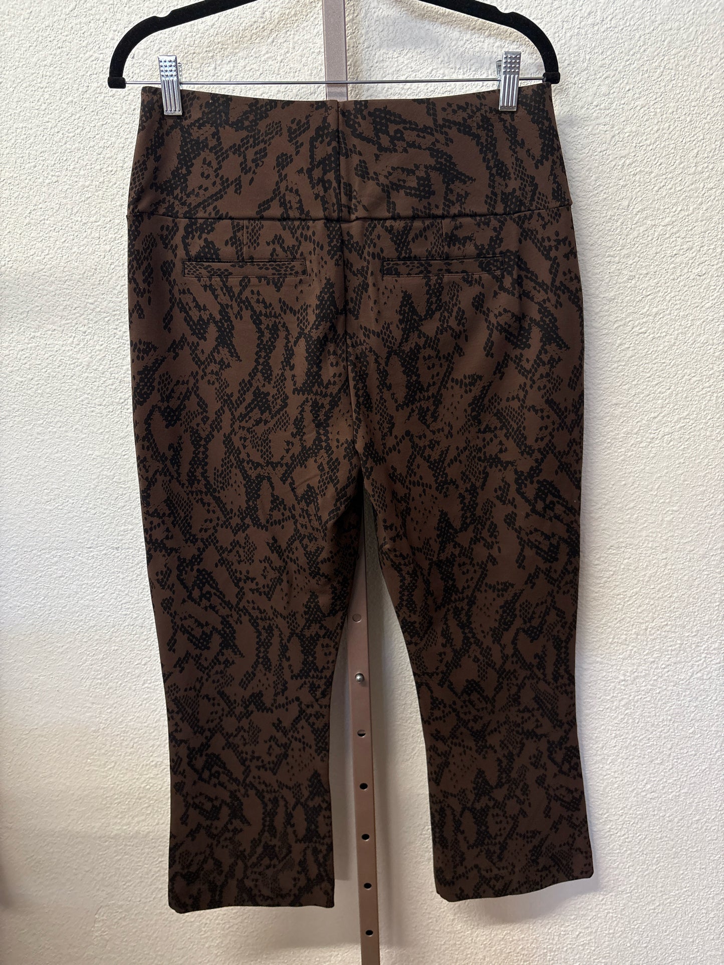 Cabi Size M Brown/Black Animal Print Pants