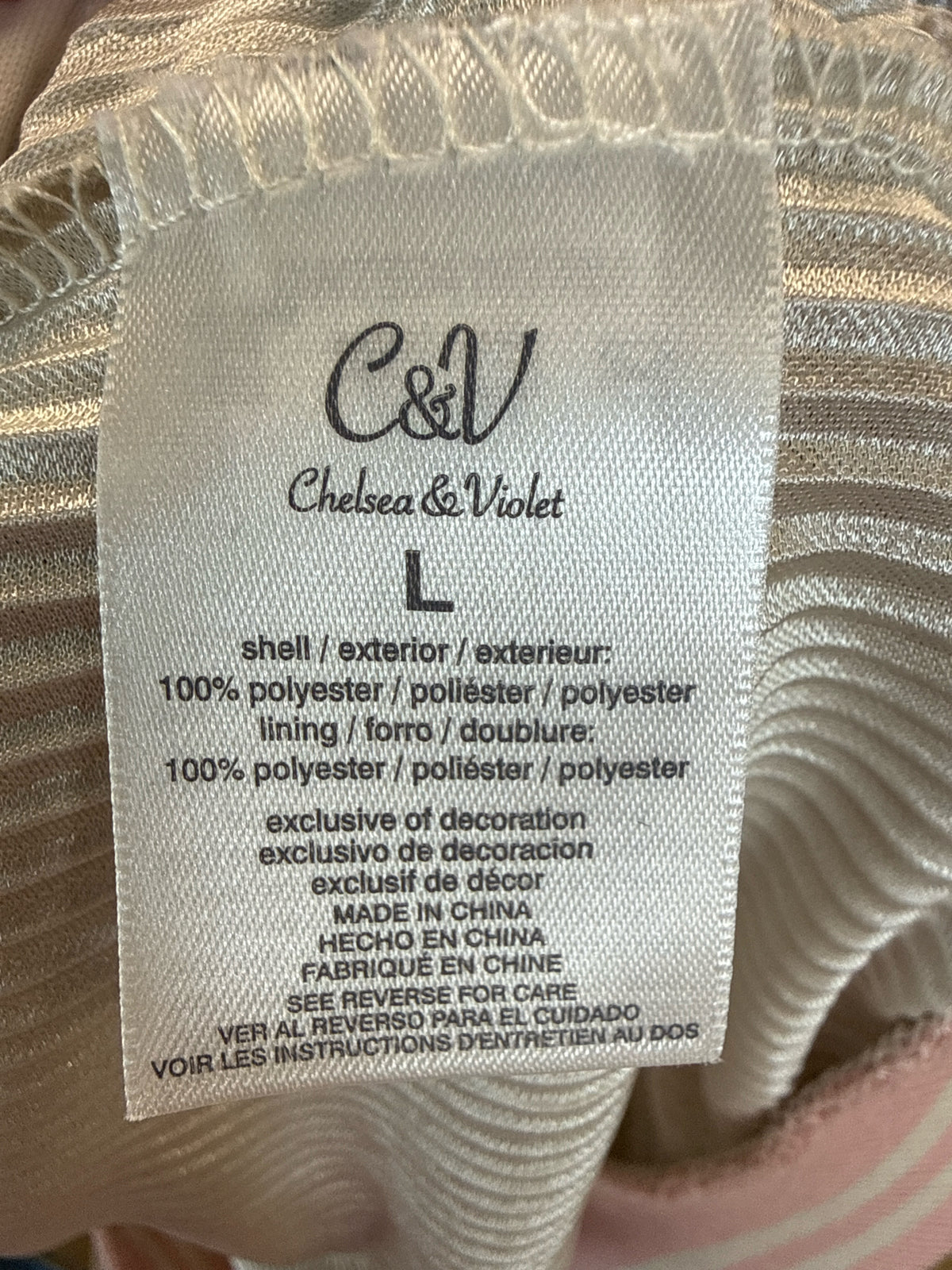 Chelsea & Violet Size L Silver Jacket