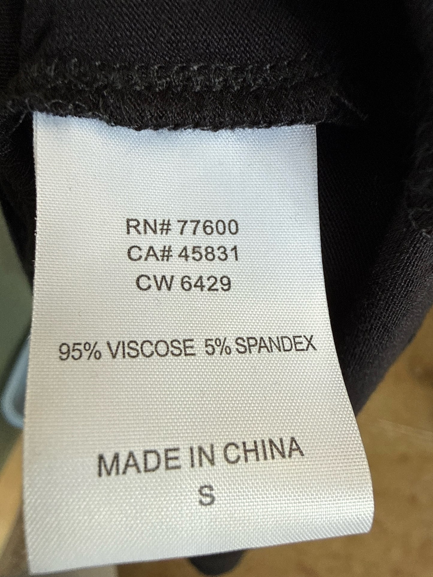 CHASER Size S Black Dress