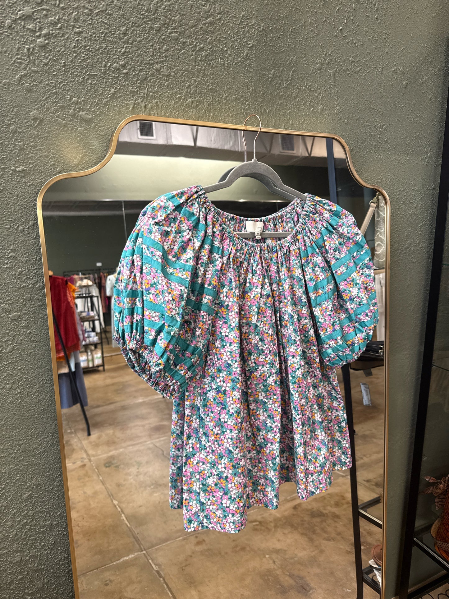 Pinch Size M Teal/Pink Top