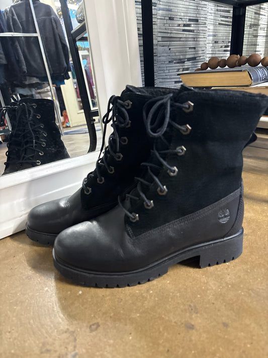 Timberland Shoe Size 7.5 Black Lace up Boots