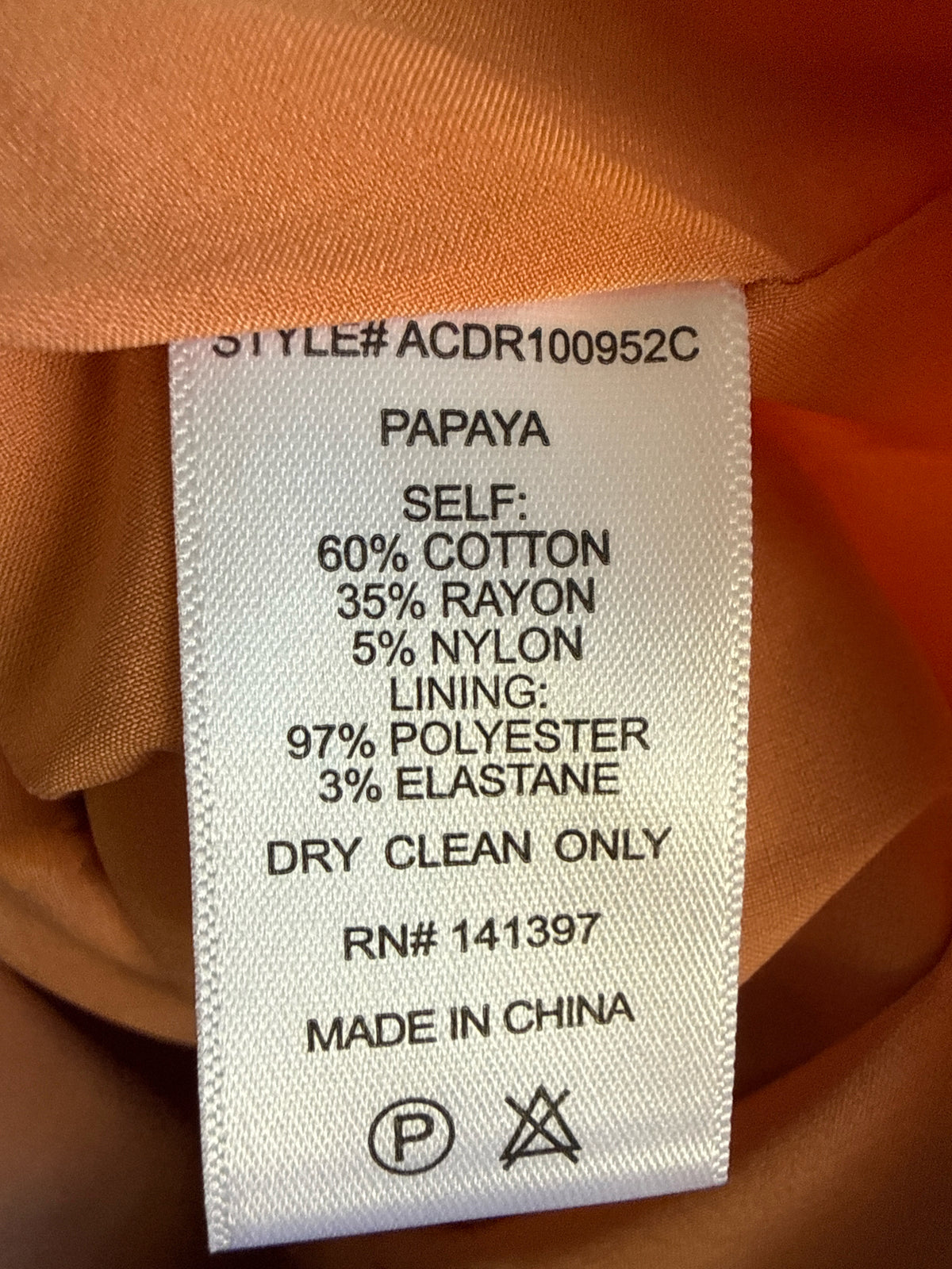 Astr the Label Size L Orange Dress