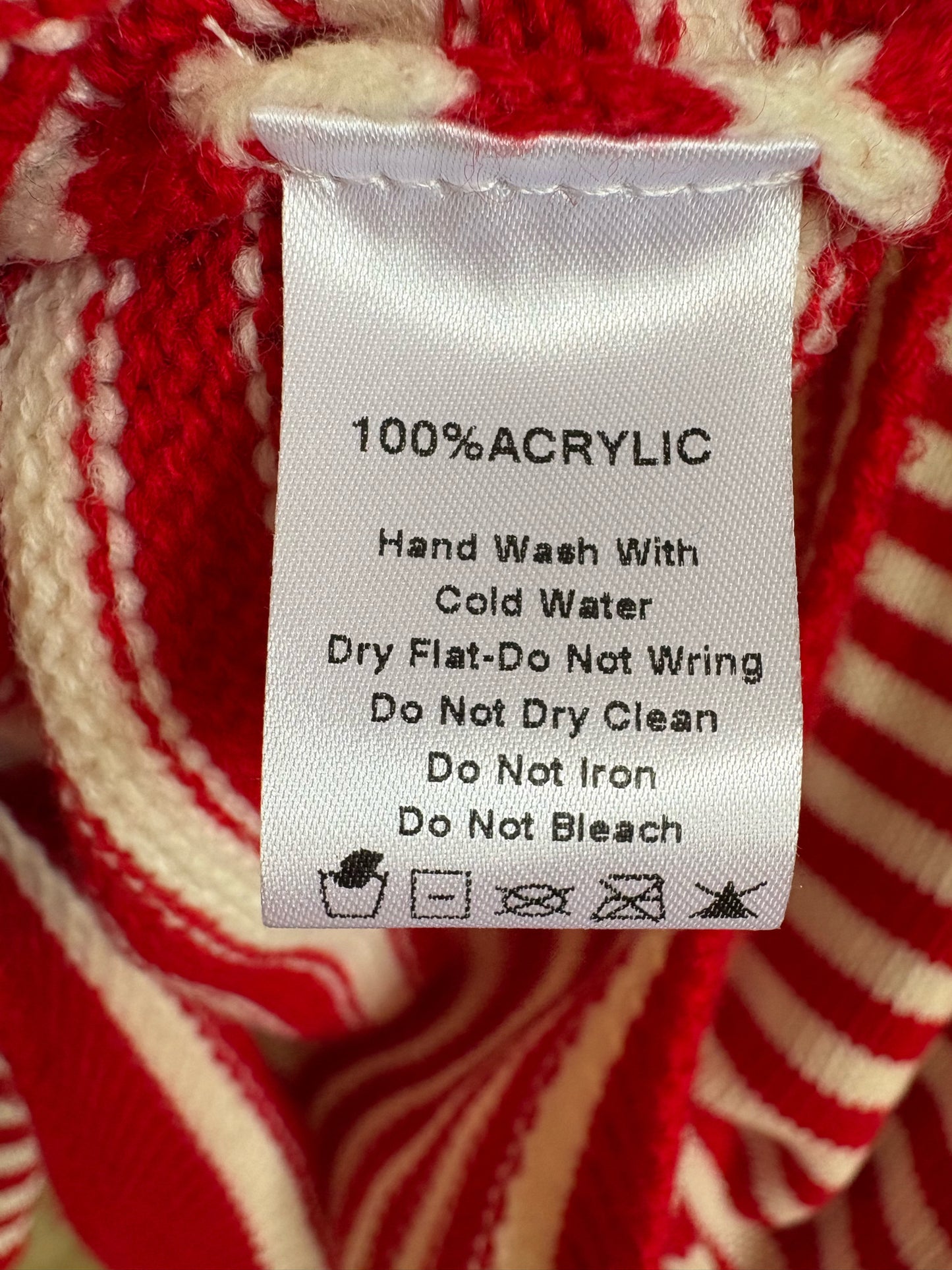 Size S Red/White Sweater