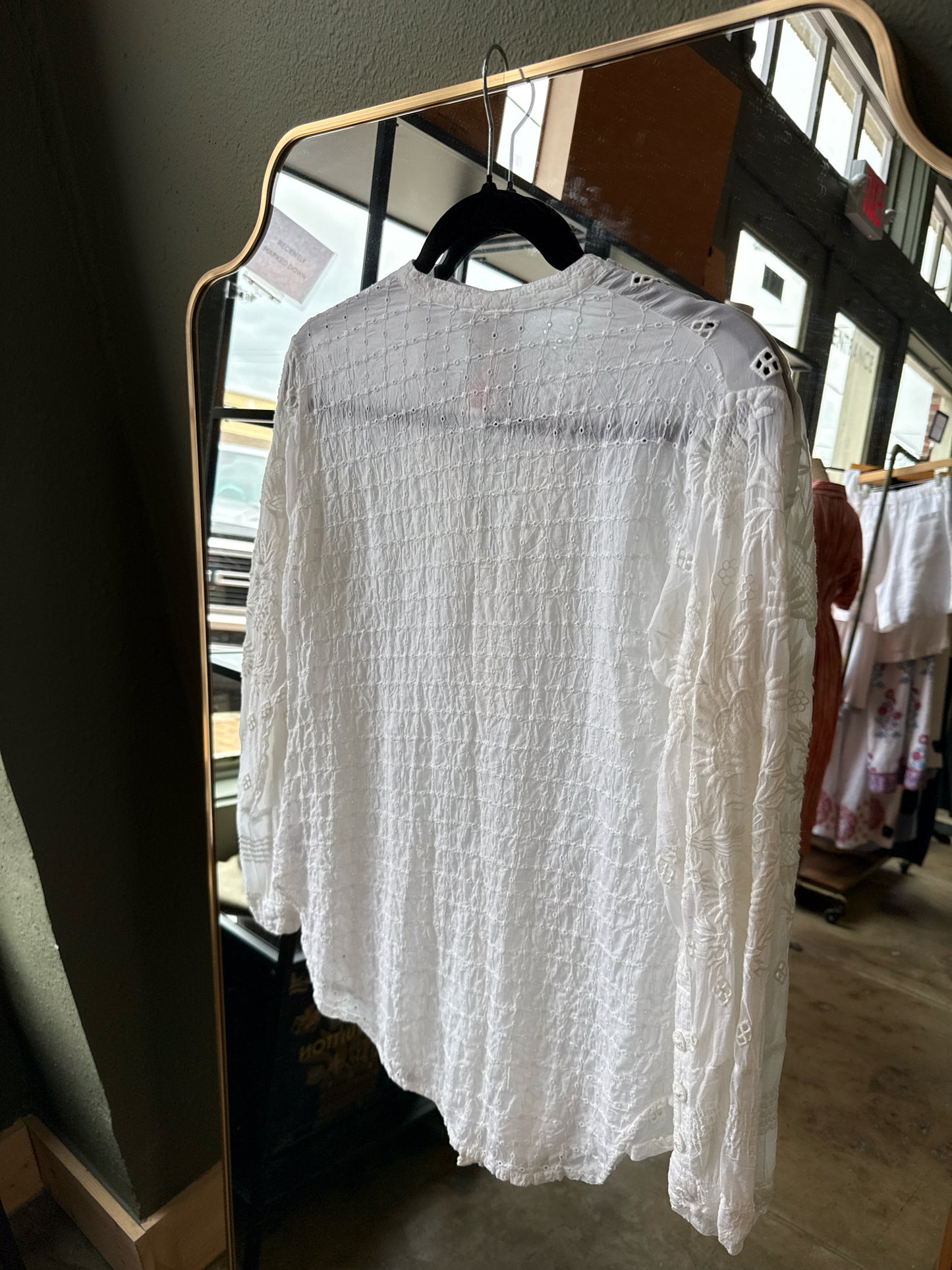 Johnny Was Size XS White Top