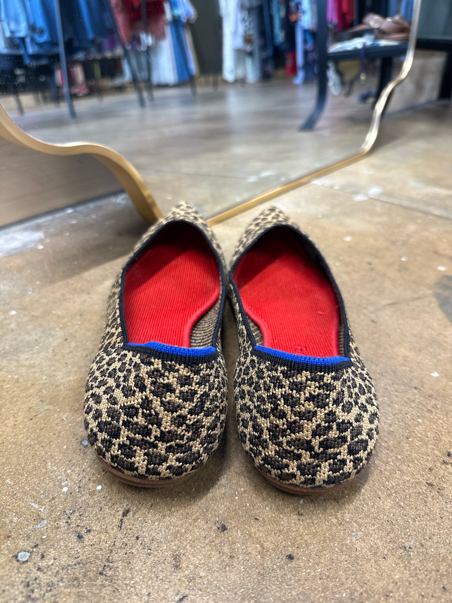 ROTHY'S Shoe Size 10 Leopard Flats