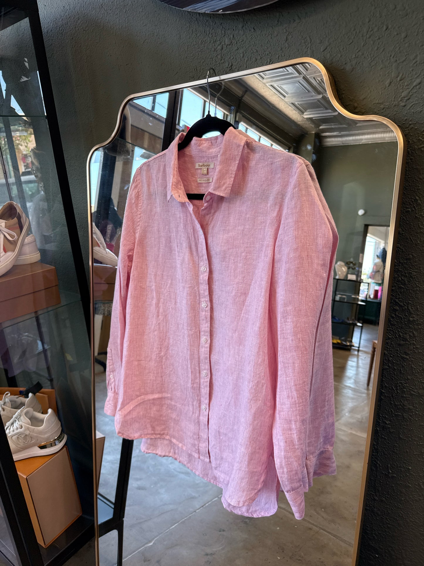 Barbour Size 8 Pink Top