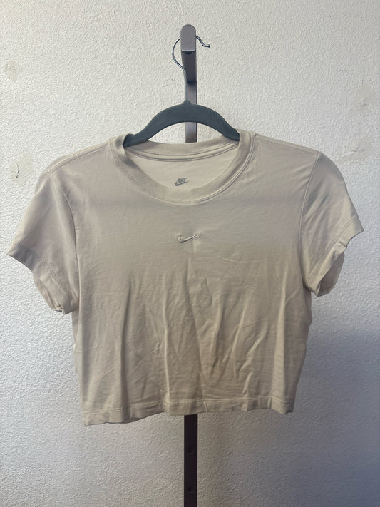 NIKE Size S Cream crop Tops