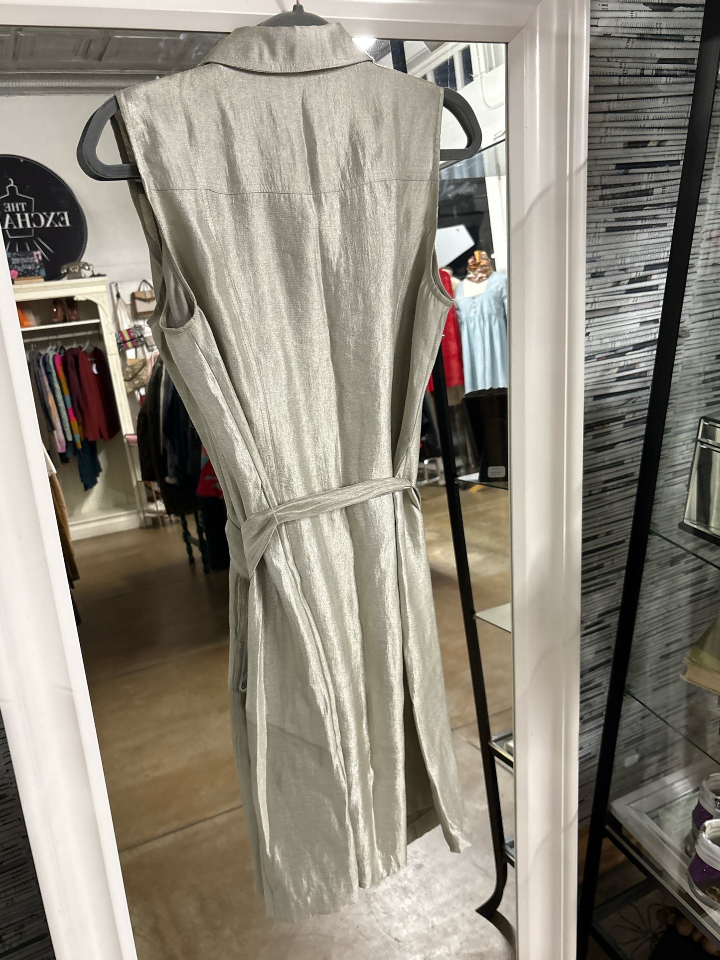 WhiteHouseBlackMrkt Size 10 Metallic Sleeveless Dress