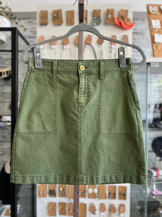 j crew Size 2 Green Skirt