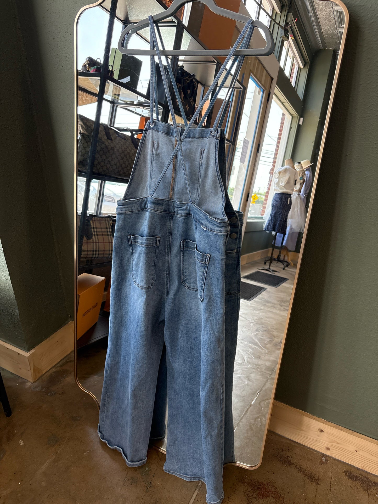 Risen Size L Denim Overalls