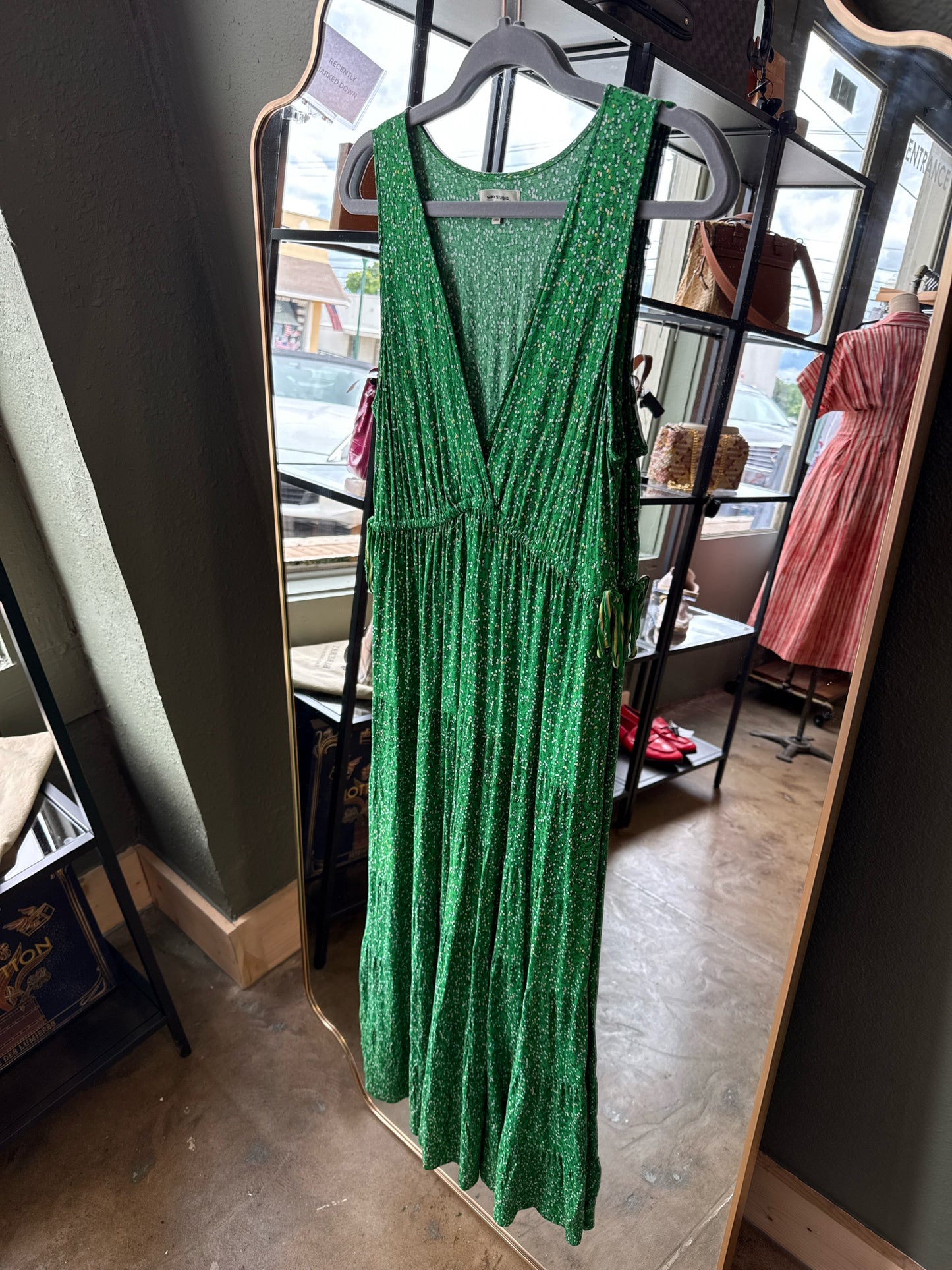Max Studio Size M Green Dress