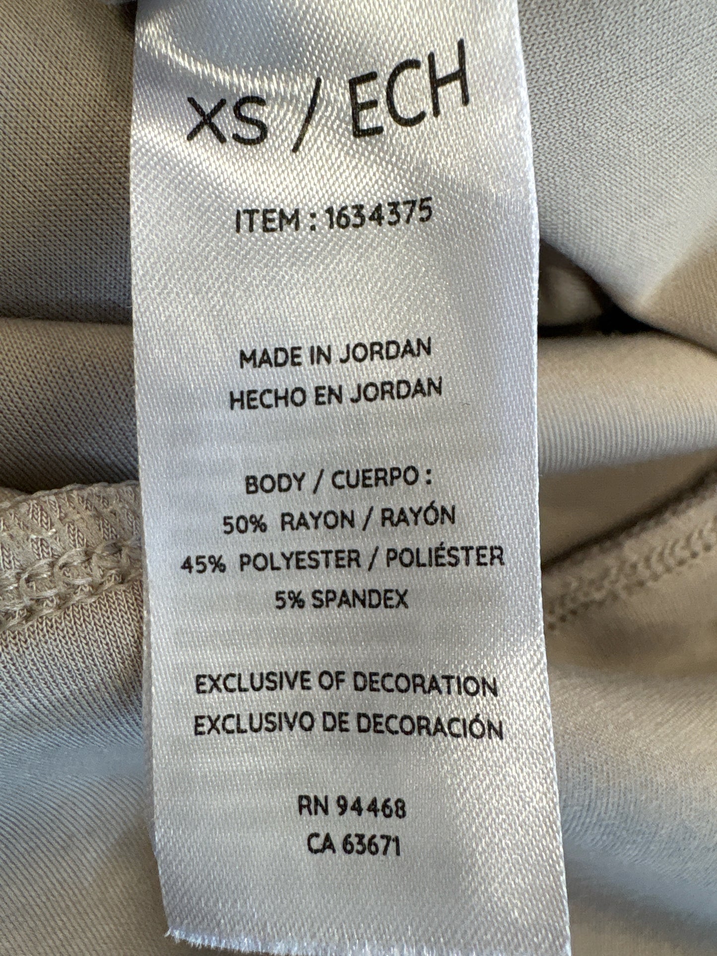 Sage Collective Size XS Tan Sweatshirt/Hoodie