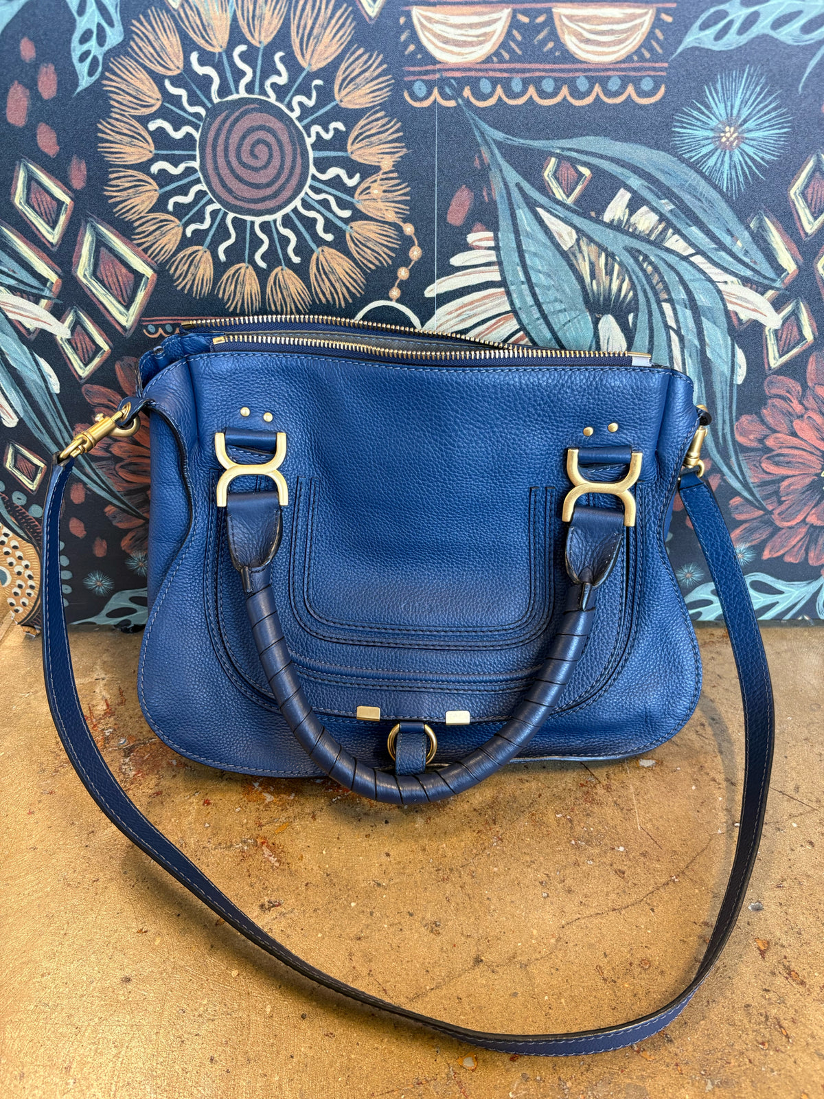 Chloe Navy Luxury