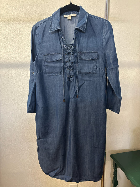 boston proper Size 2 Denim Dress