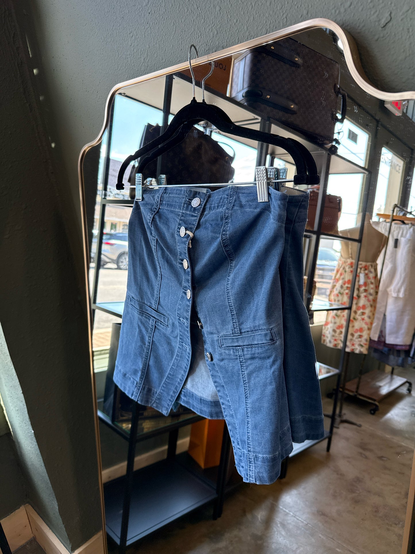 Blue Thread Size 8 Denim Top