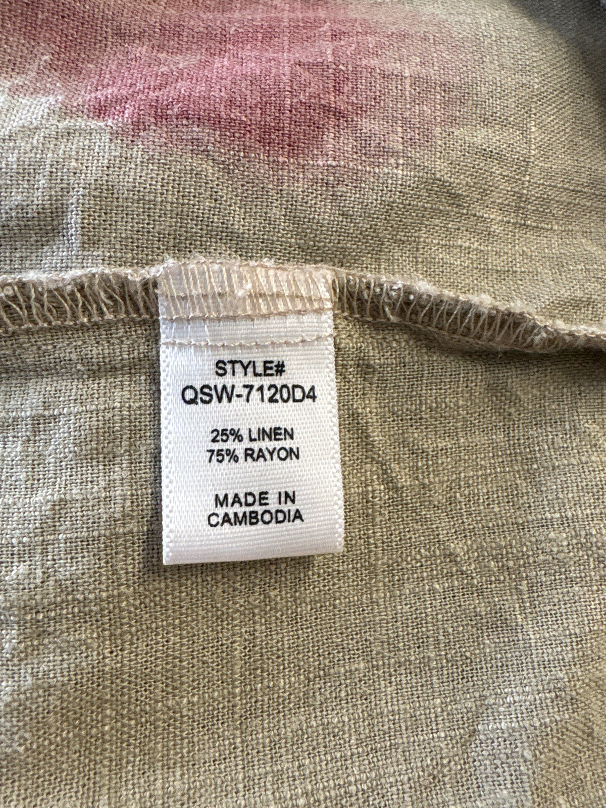 Zenana Size M tan print Dress