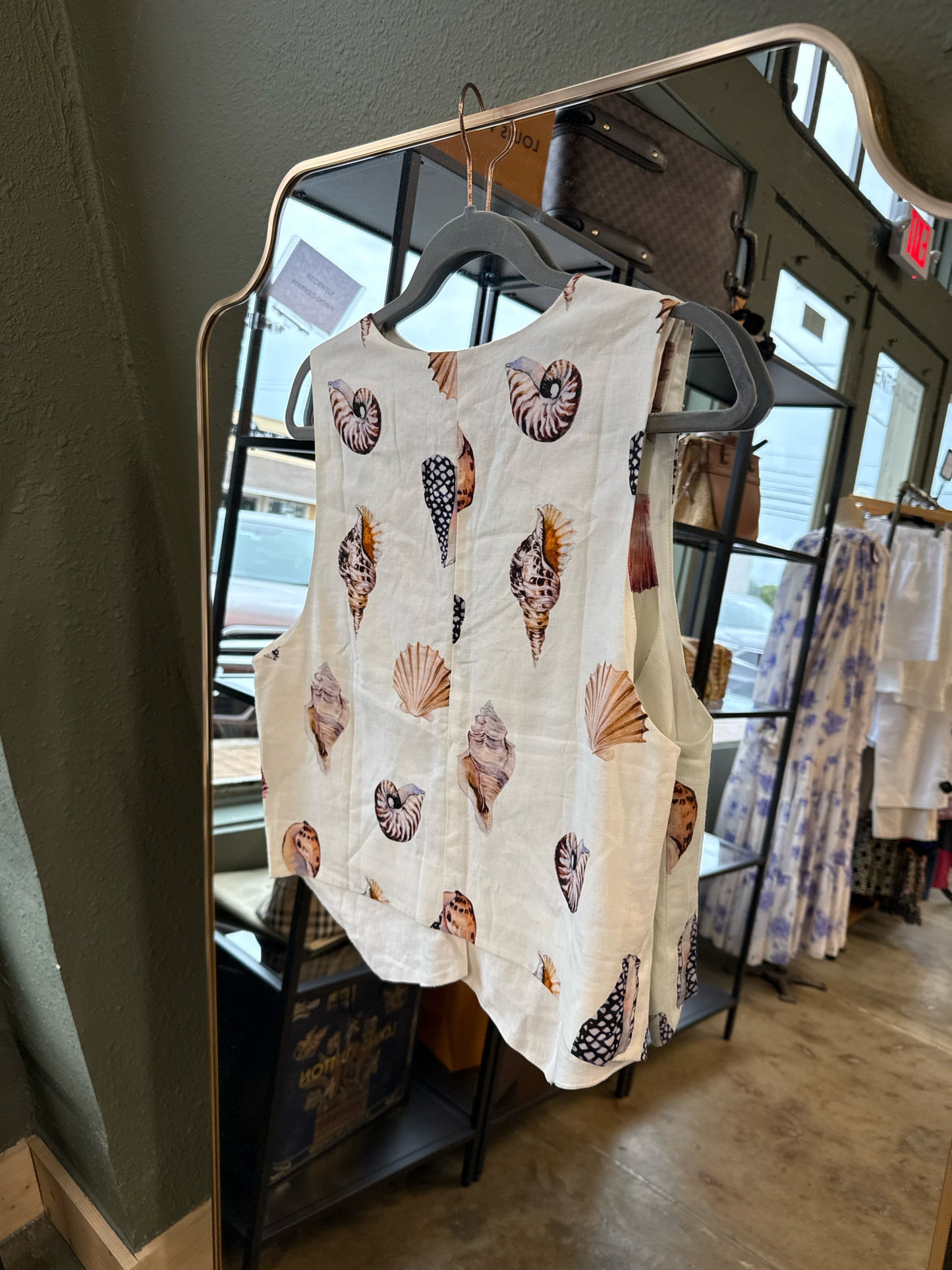 Mumu Size L Cream/multi Top
