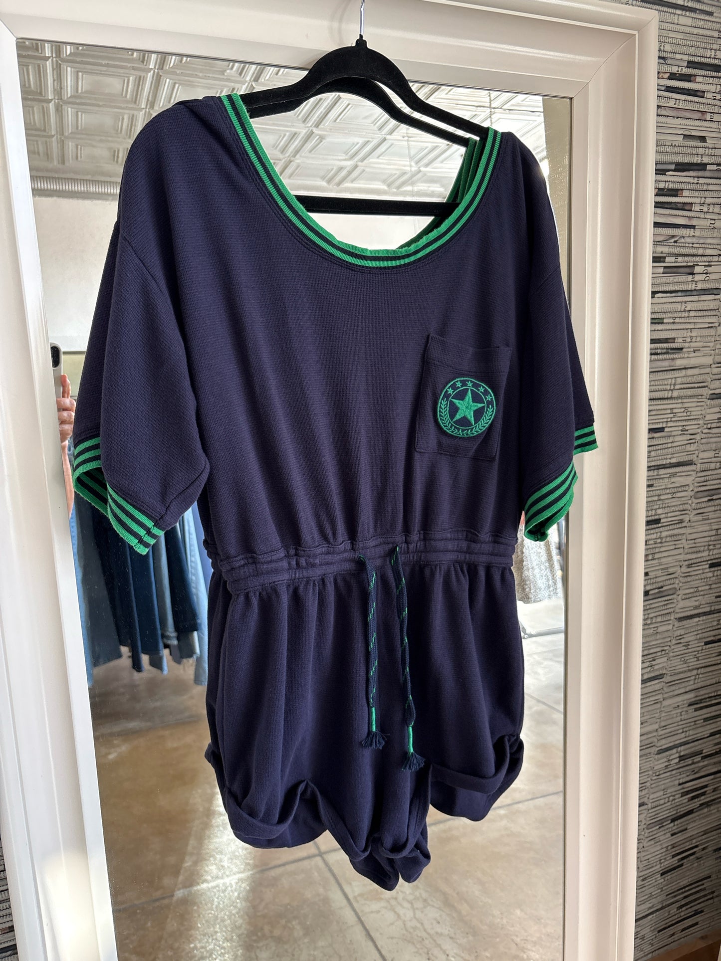 Anthropologie Size S Navy Romper